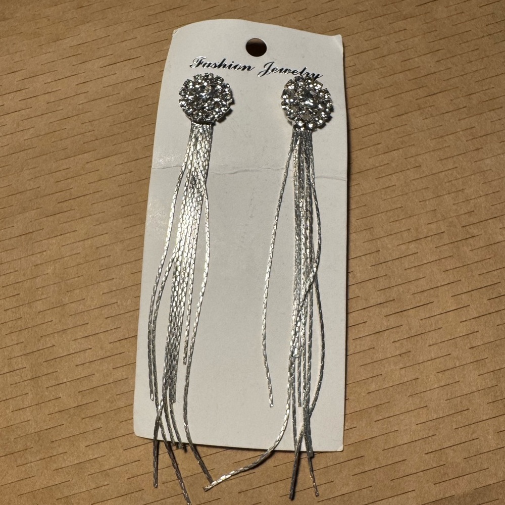 Vintage Silver Fashion Jewelry Dangle Earrings
